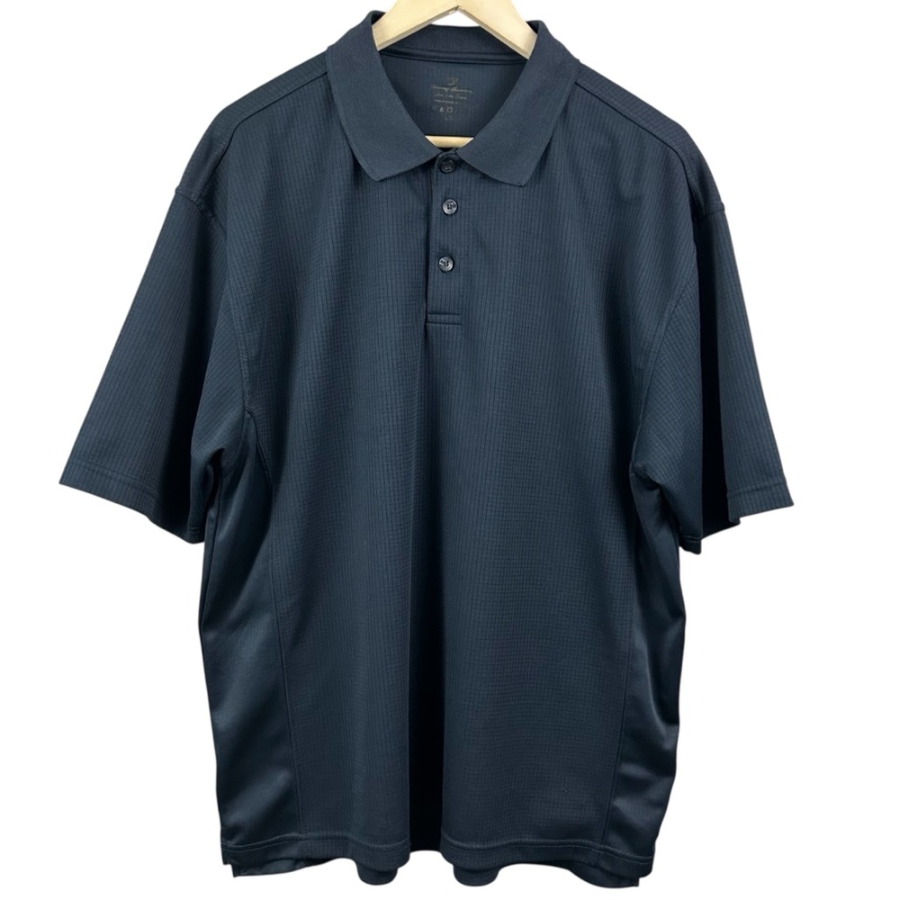 Tommy Armour Black Golf Polo Shirt Size Large